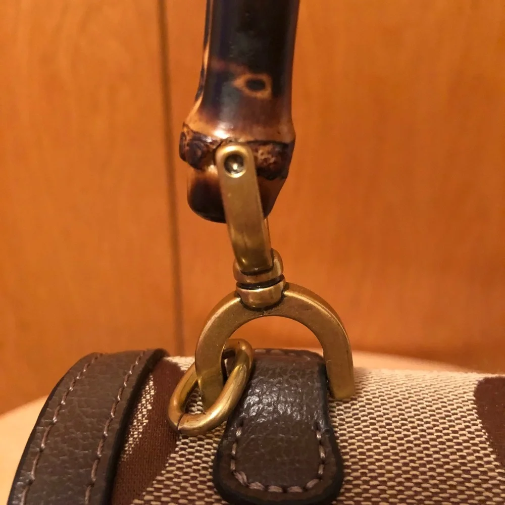 Gucci Bamboo 1947 Jumbo GG Small Top Handle Bag - Picture 12 of 16